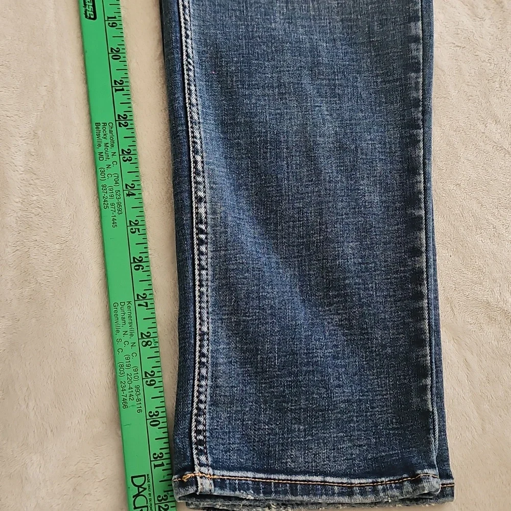 NEW Mens Silver Risto Athletic Fit Skinny Leg Max Flex Jeans: Indigo: 38x32